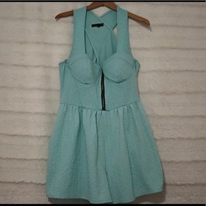 Madonna Teal Romper
